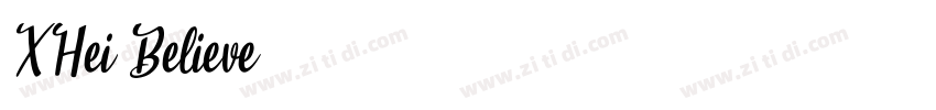 XHei Believe字体转换